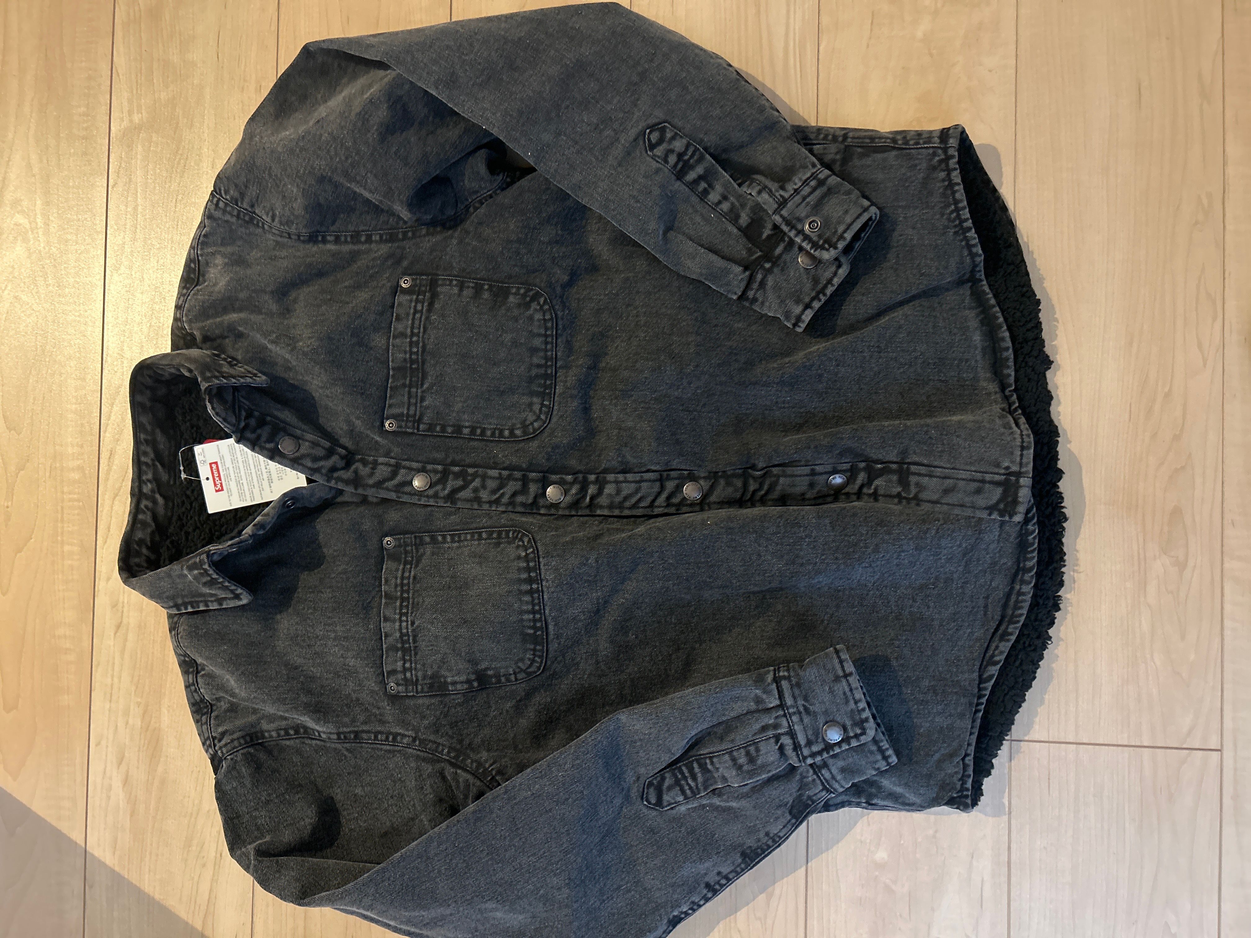  Supreme Faux Shearling Lined Work Shirt