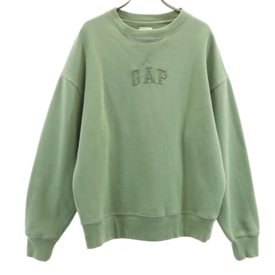 GAP ギャップ 長袖 スウェット トレーナー S グリーン系
