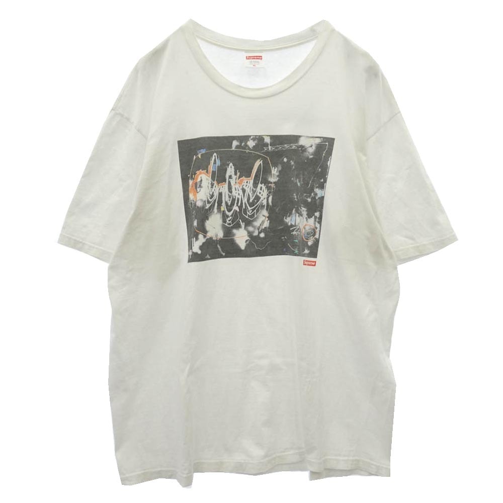 Supreme シュプリーム 22SS × Futura Tee フューチュラ グラフィック プリント クルーネック 半袖 Tシャツ カットソー ホワイト系 XL【中古】