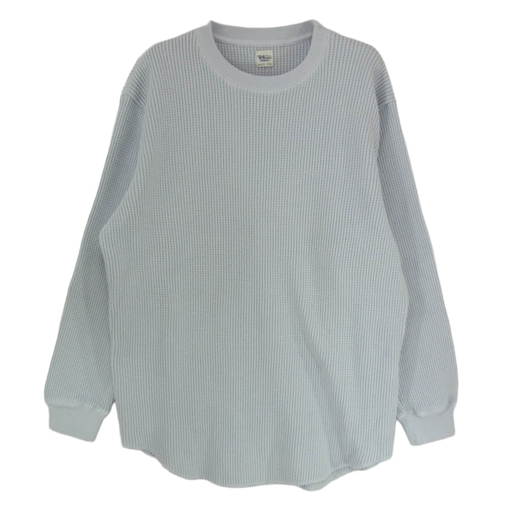 Ron Herman ロンハーマン カットソー 3720900013 ワッフル サーマル ヘビー ロングスリーブ カットソー 長袖 Tシャツ ブルーグレー系 S【中古】