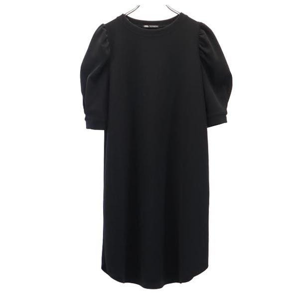 ZARA ザラ 半袖 ワンピース S ブラック