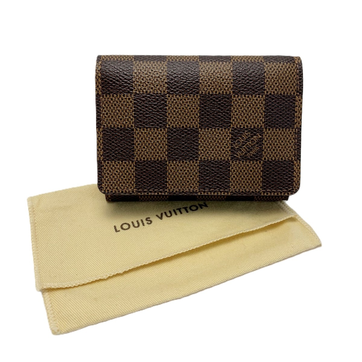LOUIS VUITTON ルイヴィトン ダミエ アンヴェロップ・カルト ドゥ ヴィジット カードケース N62920 袋有