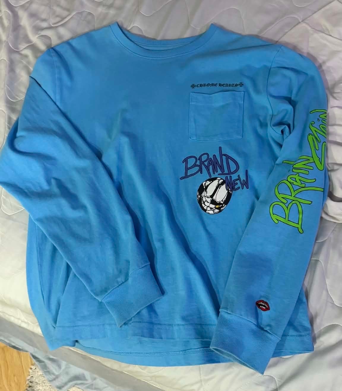 Chrome Hearts Matty Boy Blew Me L/S T-Shirt "Blue"