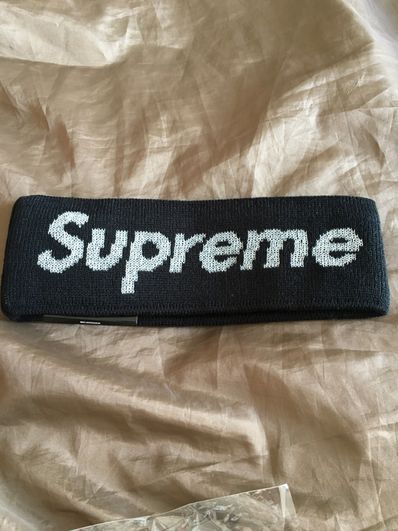 Supreme / New Era® Big Logo Headband "Black"