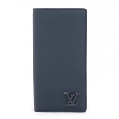 ■極美品 ルイヴィトンポルトフォイユ ブラザ LVアエログラム マリーヌ