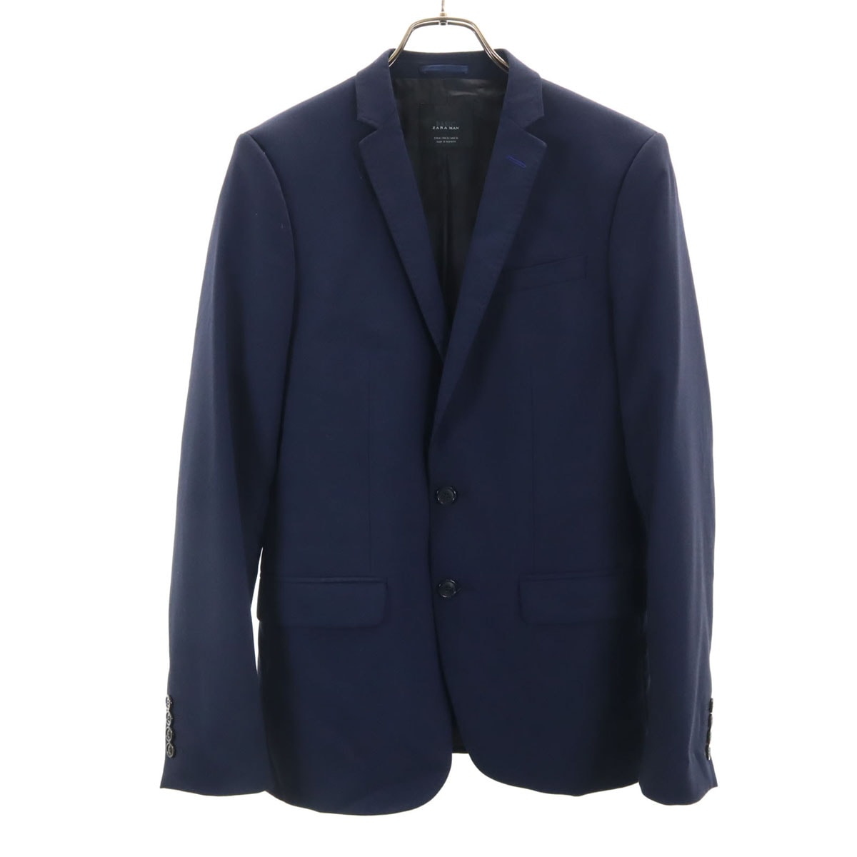 ZARA MAN BASIC ザラマンベーシック スリムフィット テーラードジャケット 46 ネイビー