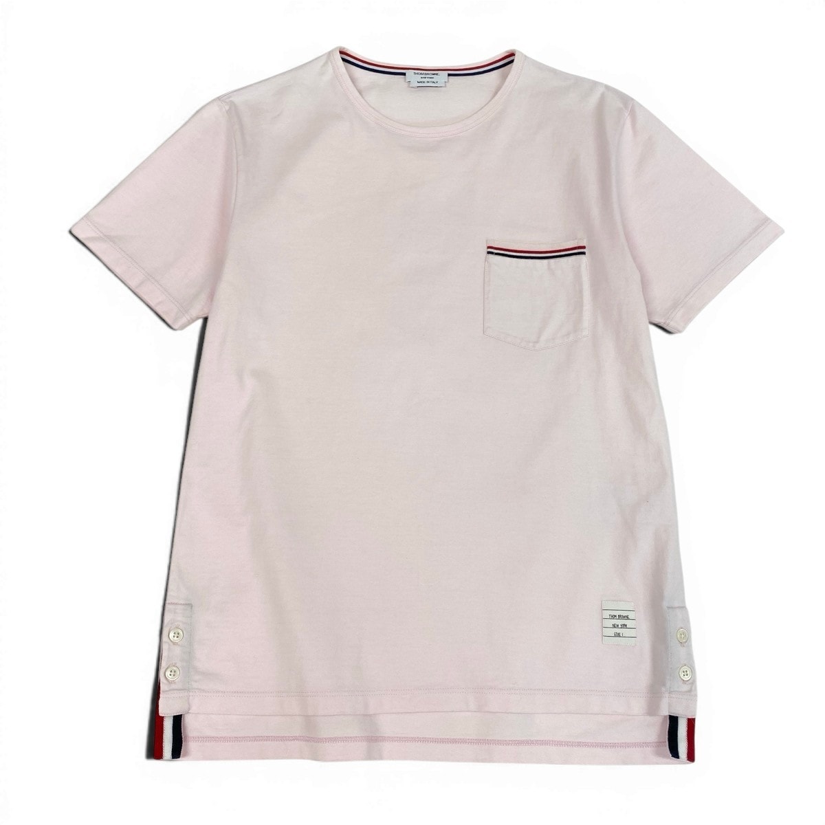 トムブラウン テクスチャード ピケ 4バー Tシャツ 