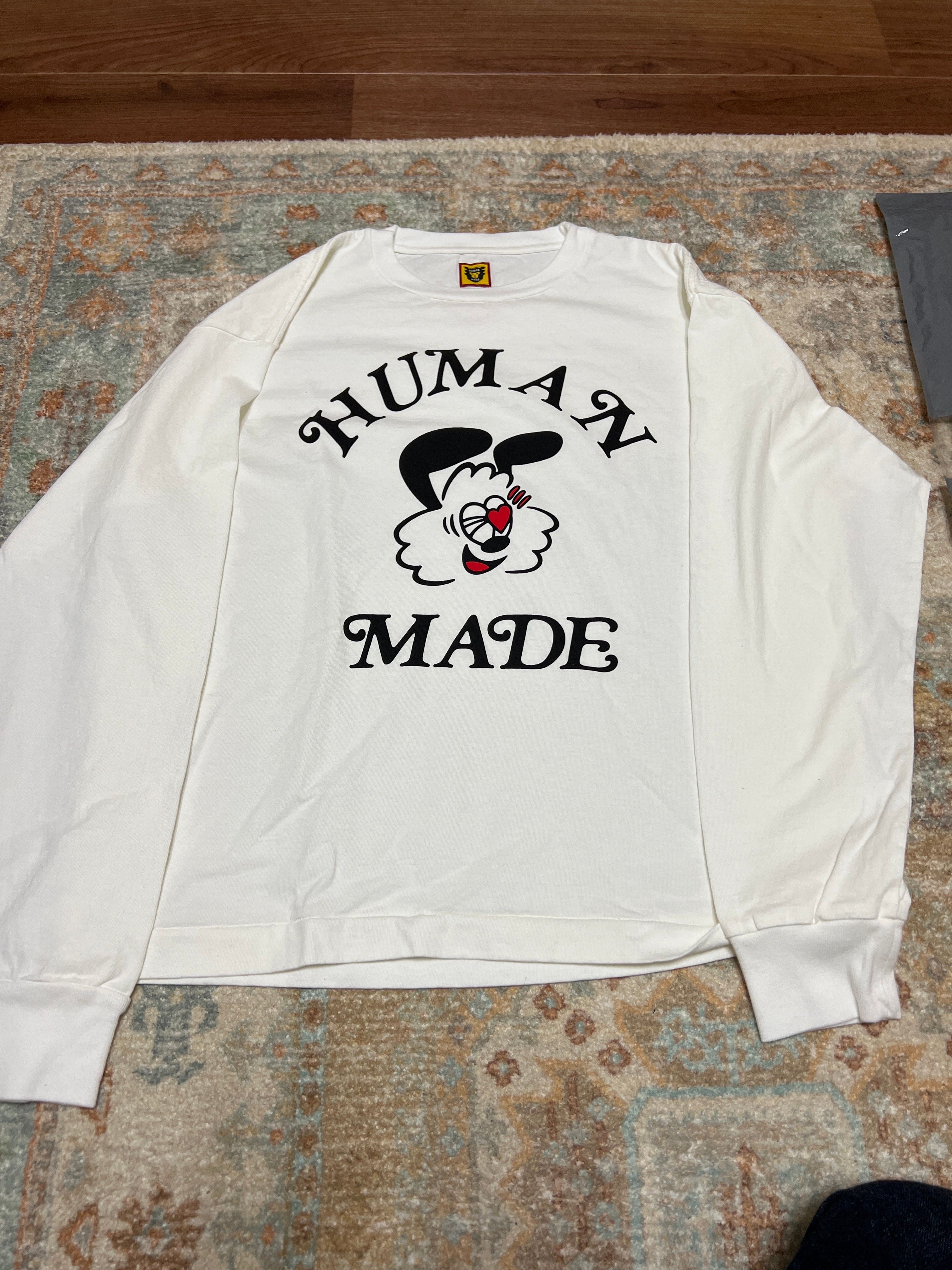 HUMAN MADE GDC Valentine's Day L/S T-Shirt "White" / VERDY