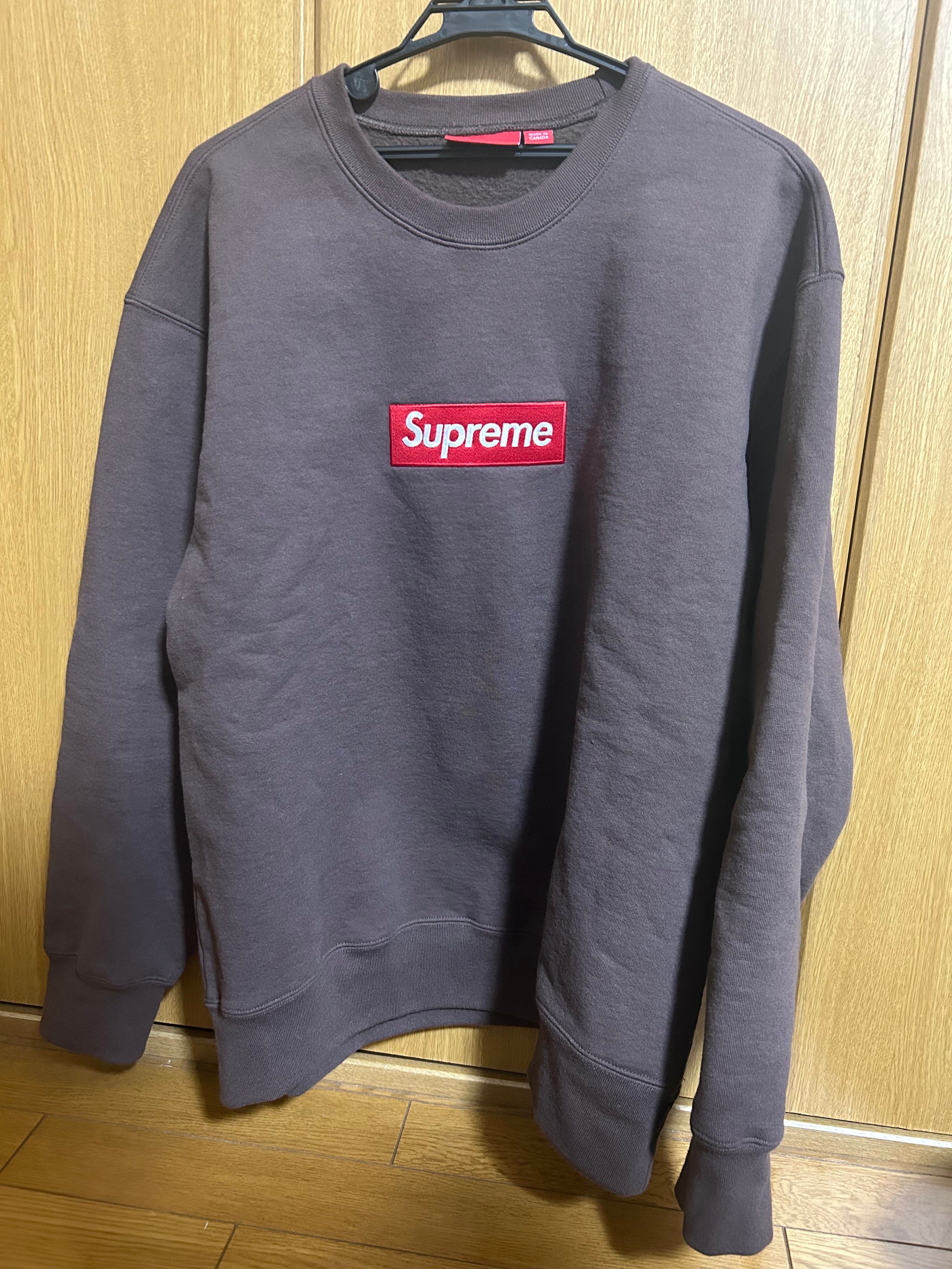 Supreme Box Logo Crewneck "Brown" (22FW)