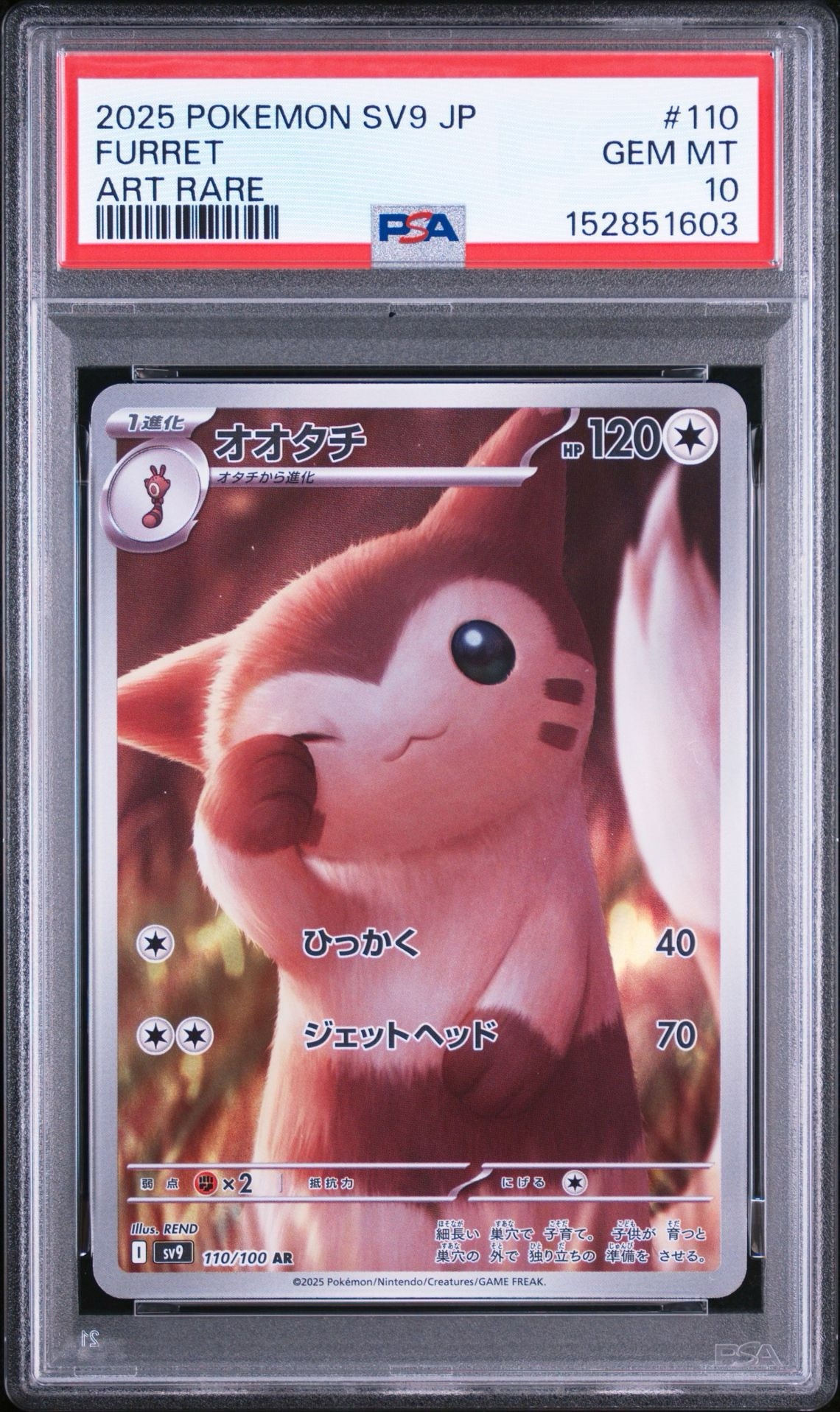 PSA10】オオタチ AR [SV9 110/100](拡張パック「バトルパートナーズ