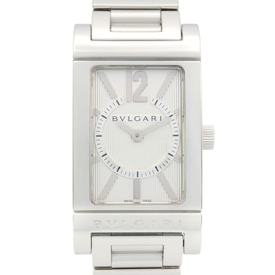 ブルガリ BVLGARI レッタンゴロ 腕時計 時計 ステンレススチール レディース シルバー系 RT39S 【中古】