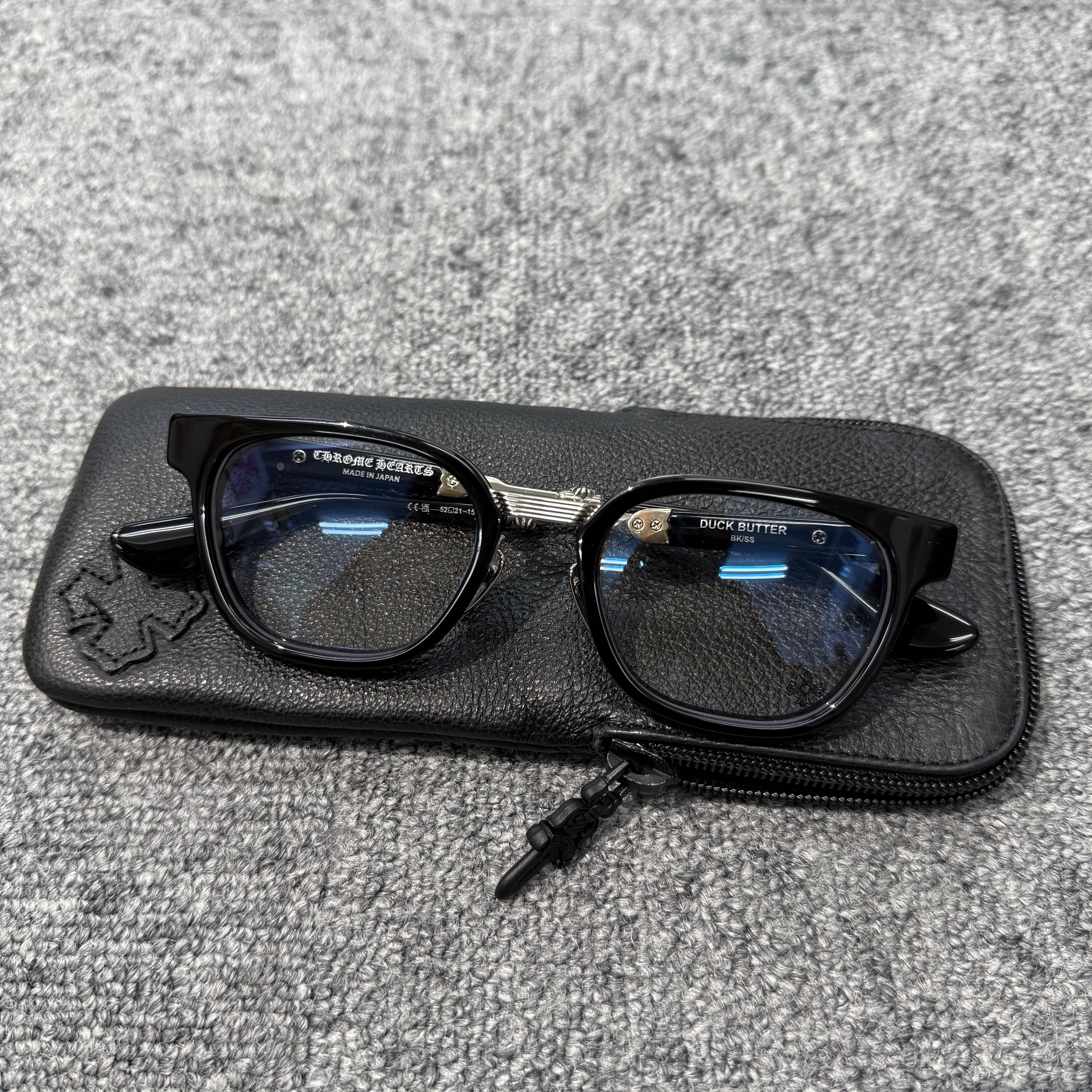 新品未使用 クロムハーツ DUCK BUTTER ブラックシルバー 52-21