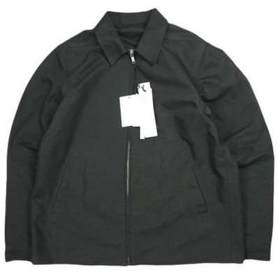 Rick Owens リックオウエンス 26SS イタリア製 BRAD JACKET ブラッドジャケット RU01F2764-CDU 50 BLACK キャンバス ジップアップ ブルゾン アウター mm9826