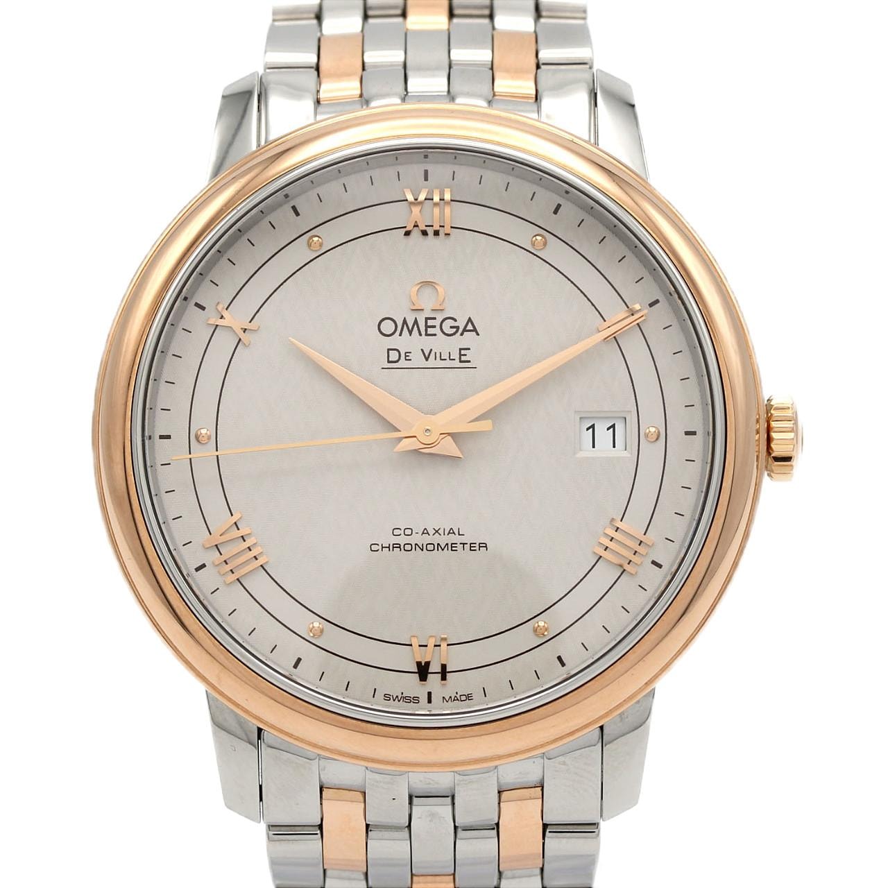 オメガ デ・ヴィル プレステージ RGコンビ 424.20.40.20.02.003 SSxPG 自動巻