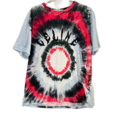 セリーヌ ブルー×レッド 2X65M87W タイダイ染め ルーズTシャツ S