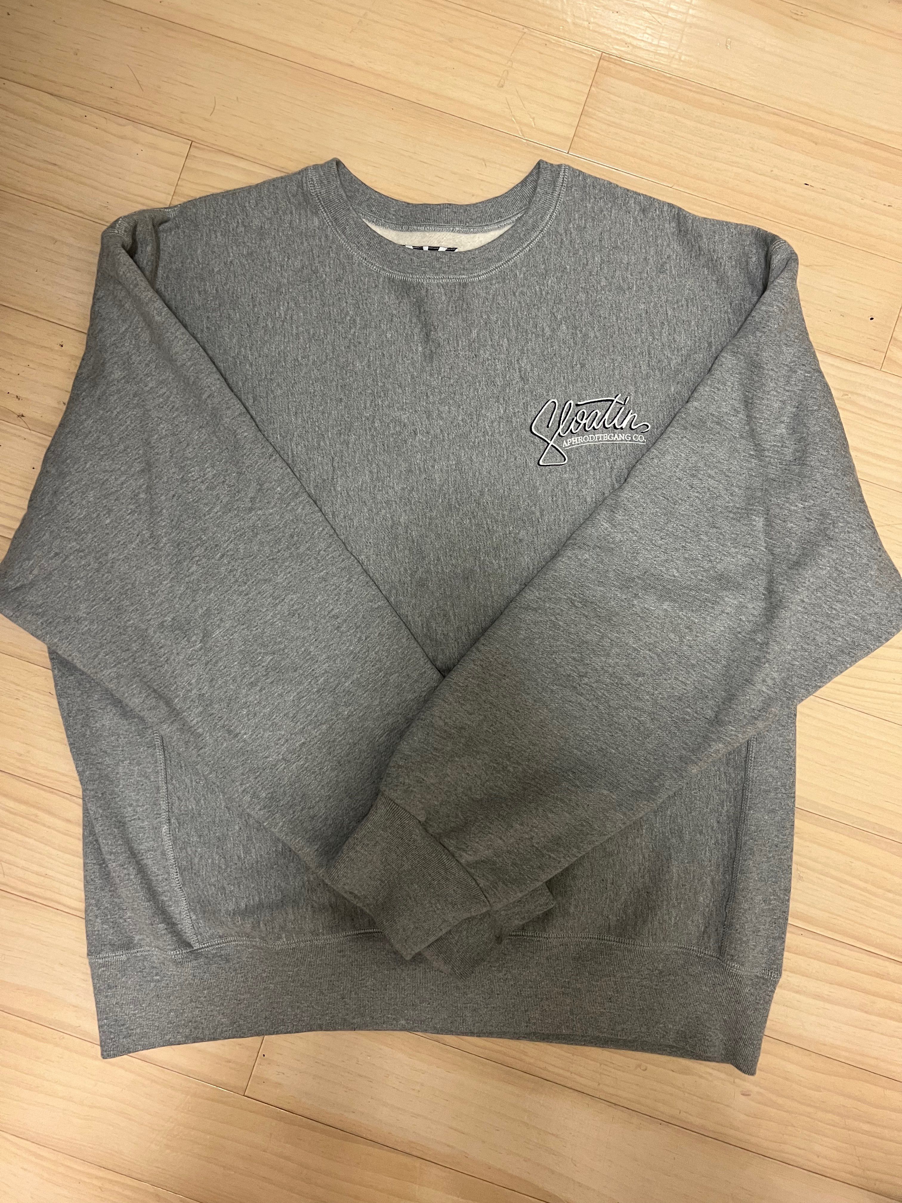 APHRODITEGANG FLOATIN' HEAVY WEIGHT SWEAT SHIRT "Grey"