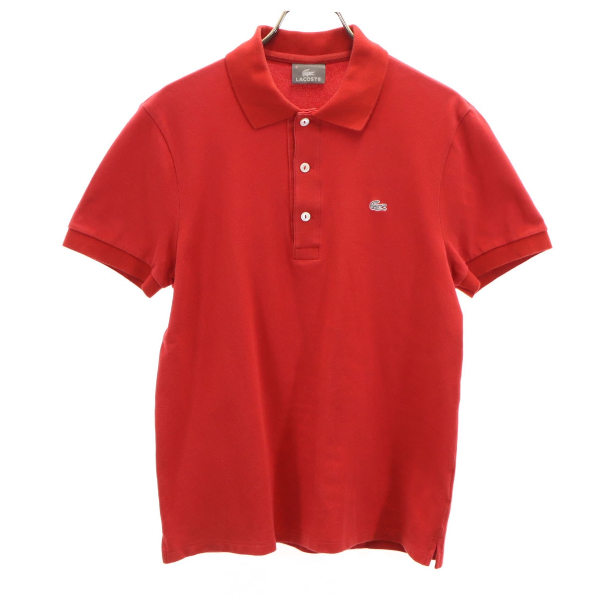 LACOSTE ラコステ 日本製 半袖 ポロシャツ 3 レッド