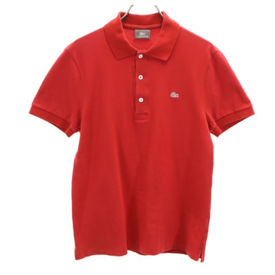 LACOSTE ラコステ 日本製 半袖 ポロシャツ 3 レッド