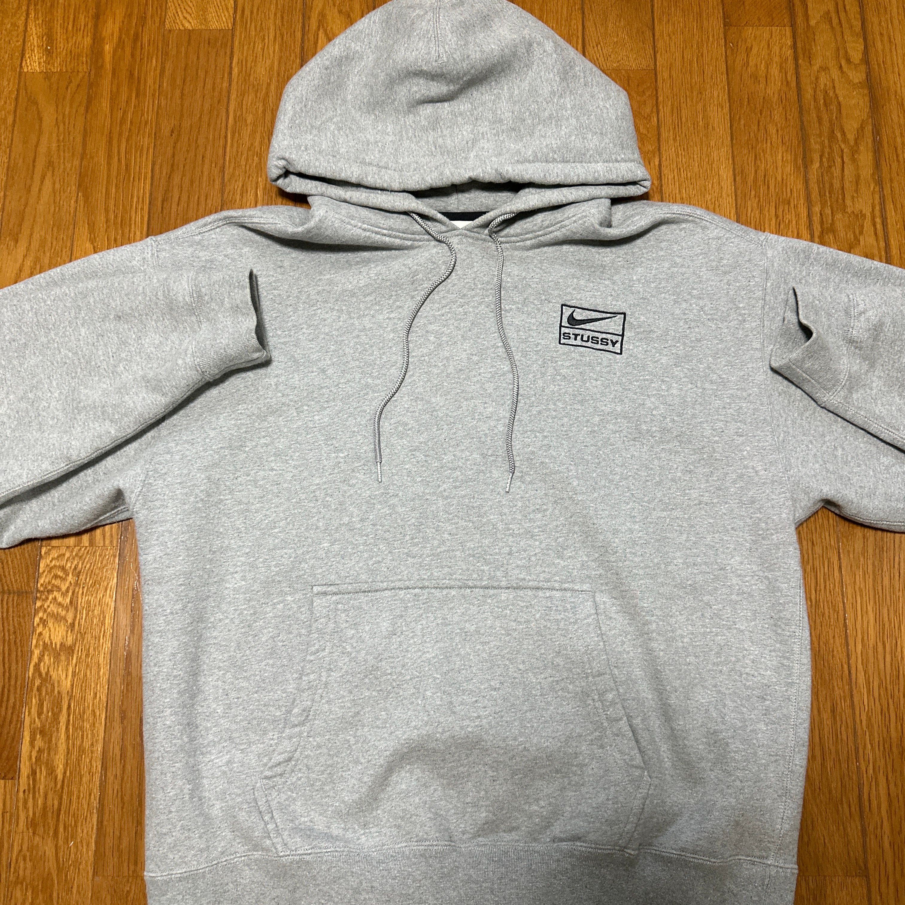 Stussy × Nike NRG Washed Hoodie (US Size) "Grey" DJ9488-063