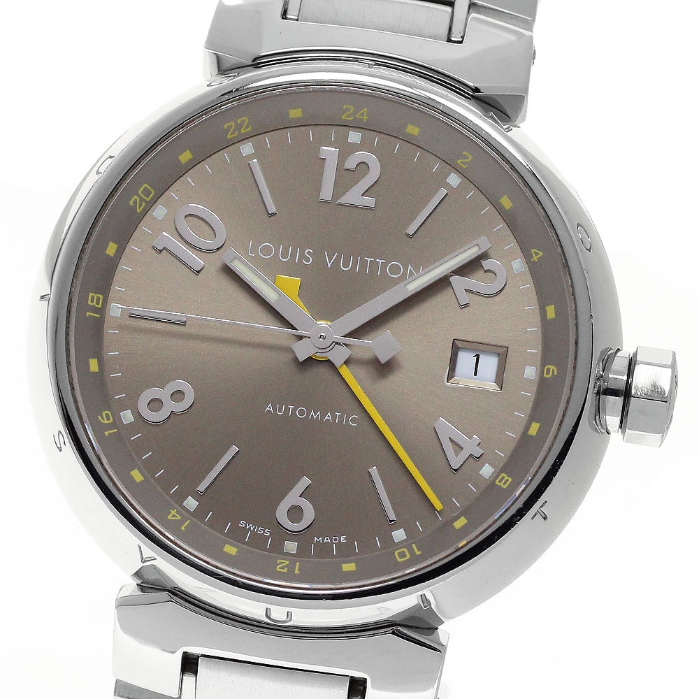 ルイ・ヴィトン タンブール デイト GMT Q1132 メンズ 【中古】
