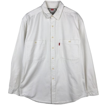 古着 リーバイス Levi's 長袖 ホワイトデニムシャツ メンズM相当/eaa646635