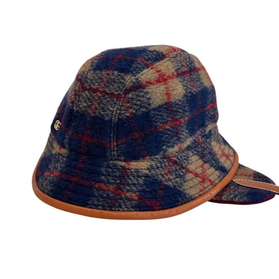 グッチ GUCCI ハット チェック 帽子 727244 マルチカラー