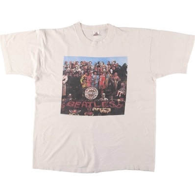 古着 90年代 フルーツオブザルーム FRUIT OF THE LOOM THE BEATLES ビートルズ バンドTシャツ バンT USA製 メンズXL相当 ヴィンテージ/evb030113