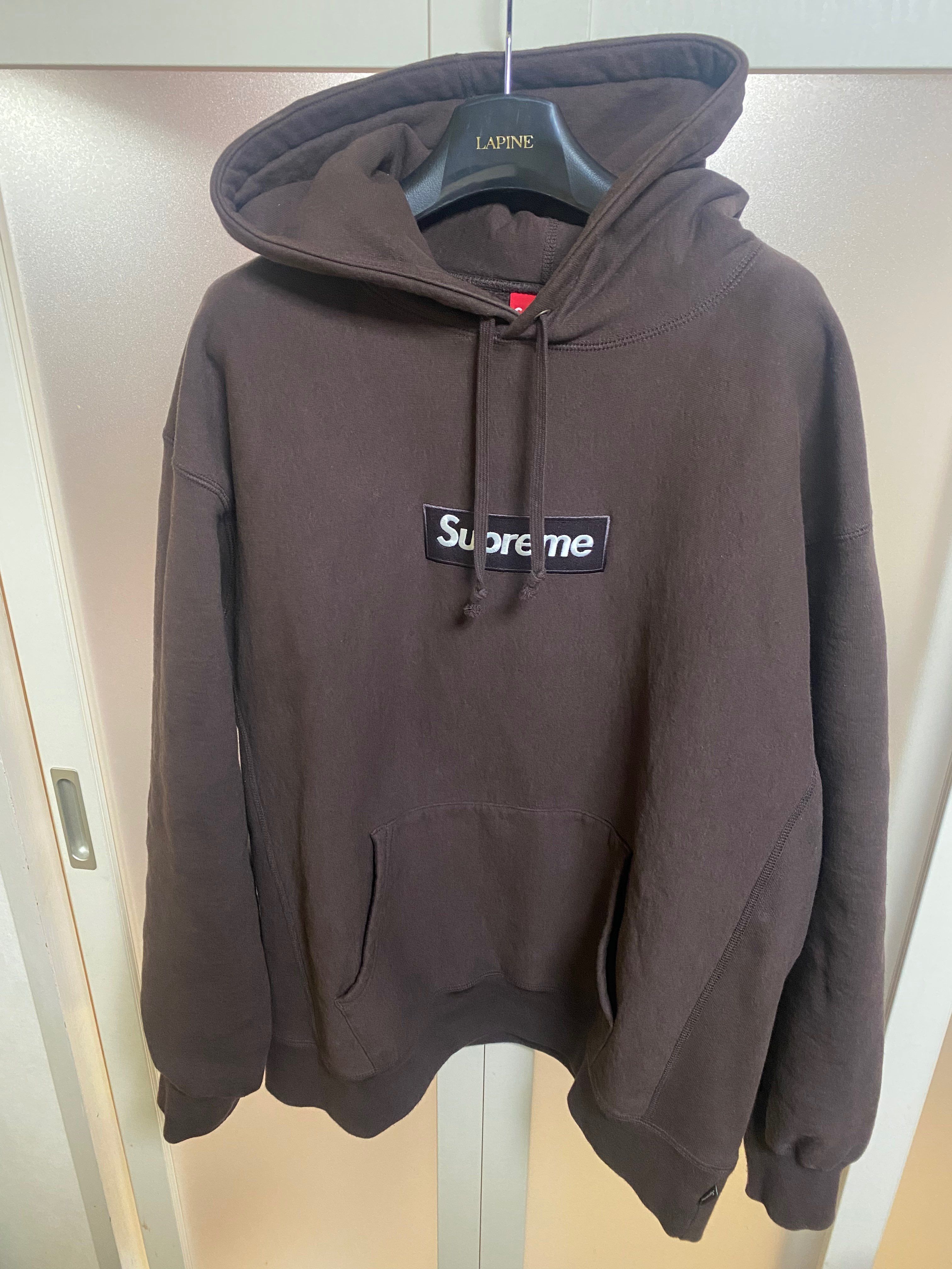 Supreme Box Logo Hooded Sweatshirt "Dark Brown" (21FW)