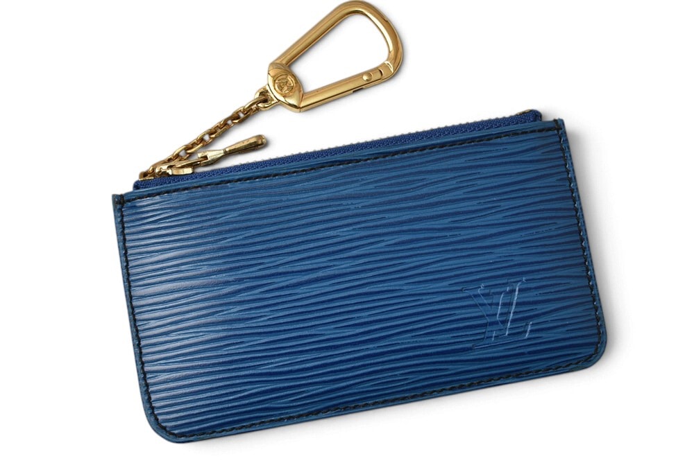 ルイヴィトン 小銭入れ/キーケース/コインケース ヴィンテージ LOUIS VUITTON エピ ポシェット クレ M63805 キーリング付き トレドブルー【中古】