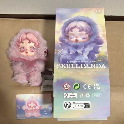 POP MART SKULLPANDA L'impressionnisme Series Plush Doll Windflower