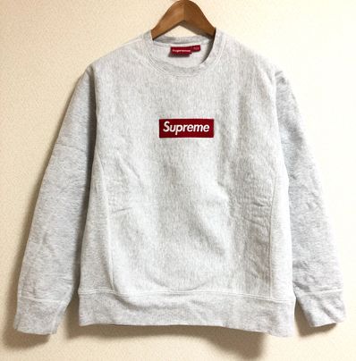 Supreme Box Logo Crewneck Sweatshirt "Ash Grey" (18FW)