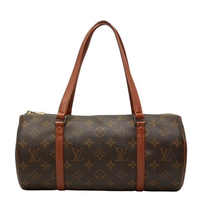 ルイ ヴィトン モノグラム パピヨン30 ハンドバッグ M51365 ブラウン PVC レザー レディース LOUIS VUITTON 【中古】