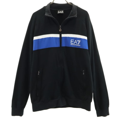 Emporio Armani エンポリオアルマーニ EA7 長袖 ジップジャケット XL ブラック系 スウェット