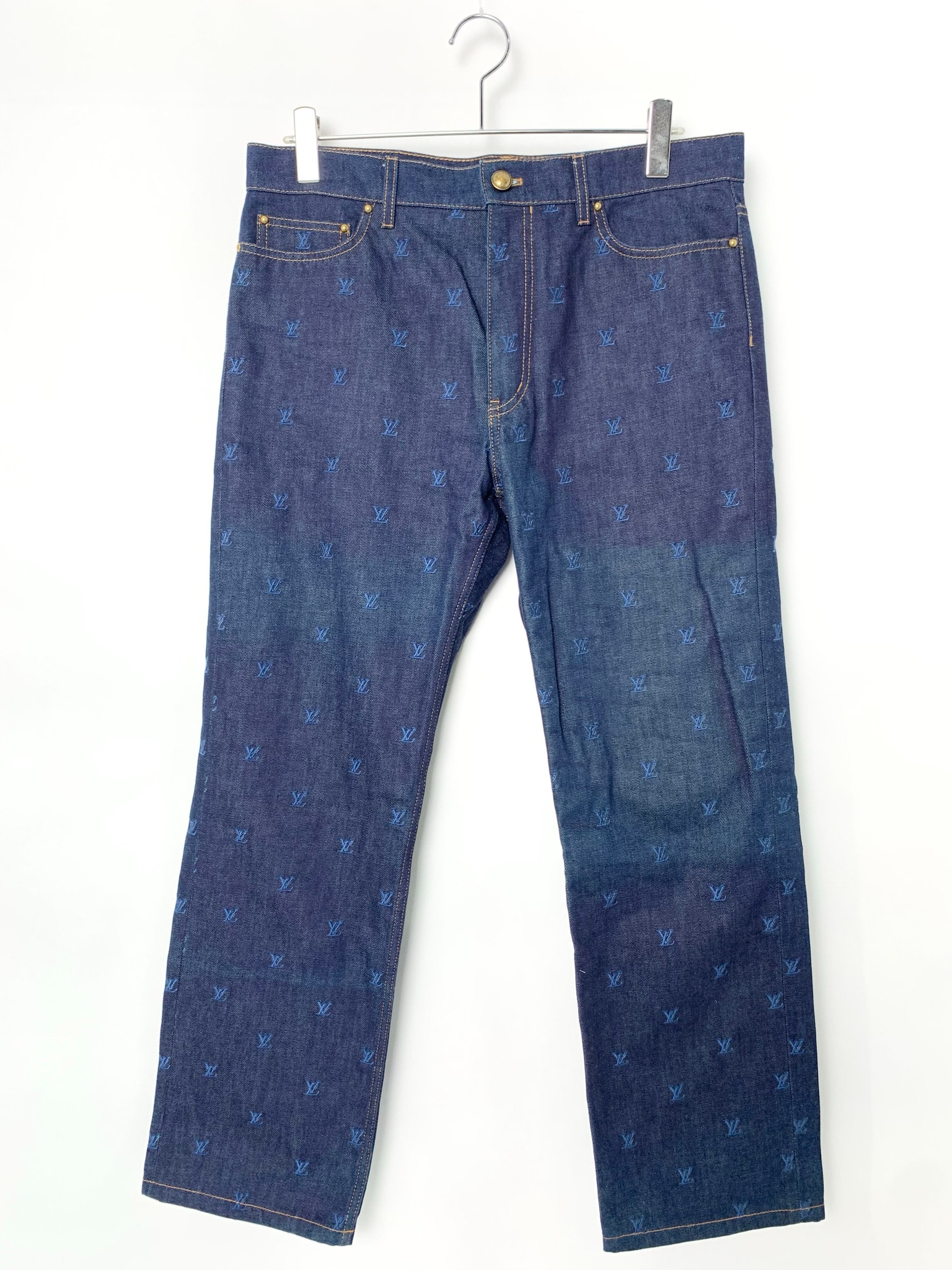Louis Vuitton Embroidered Denim Pants "Indigo"