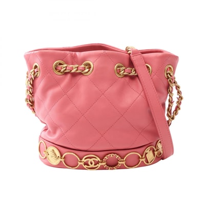 シャネル CHANEL マトラッセ ショルダーバッグ バッグ ラムスキン(羊革) レディース ピンク系 AS4246 【中古】