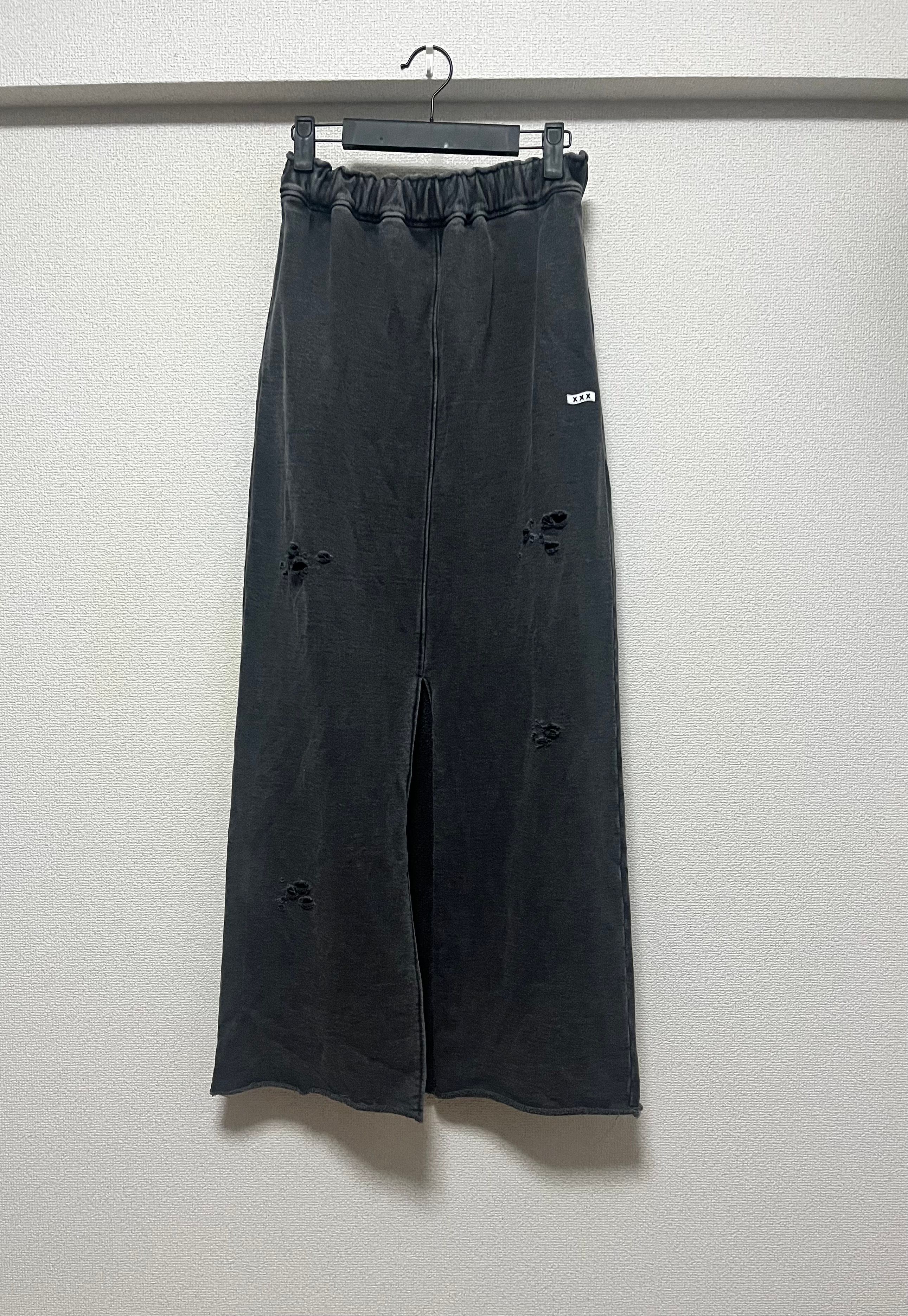 ゴッドセレクションXXX スウェット ロングスカート GXL-S25-SK-01 "ブラック"