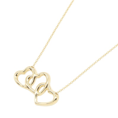 ティファニー TIFFANY&CO トリプルハート ネックレス ネックレス ジュエリー K18(イエローゴールド) レディース ゴールド系 【中古】