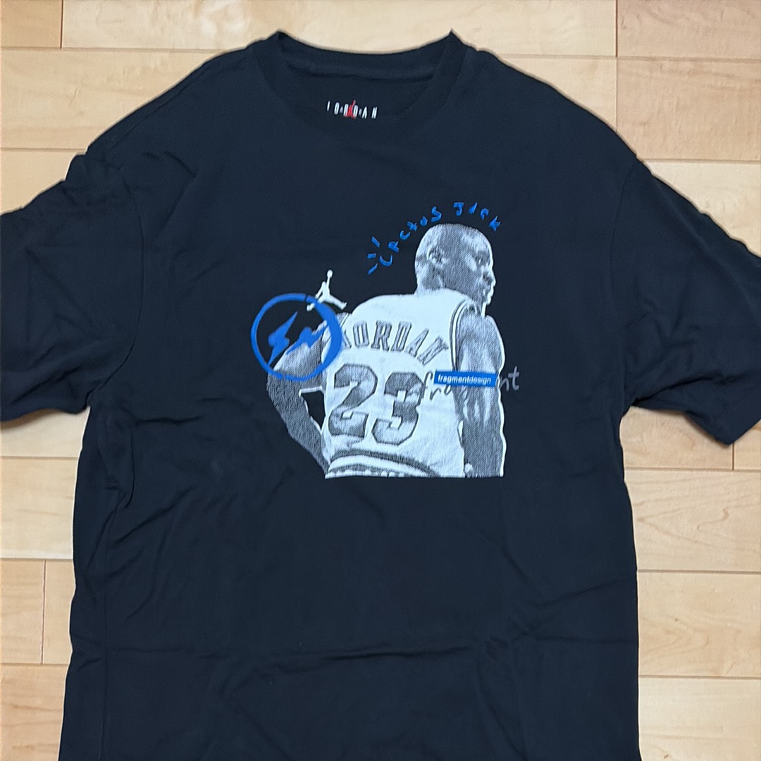Air Jordan Travis Scott Fragment Tee "Black"