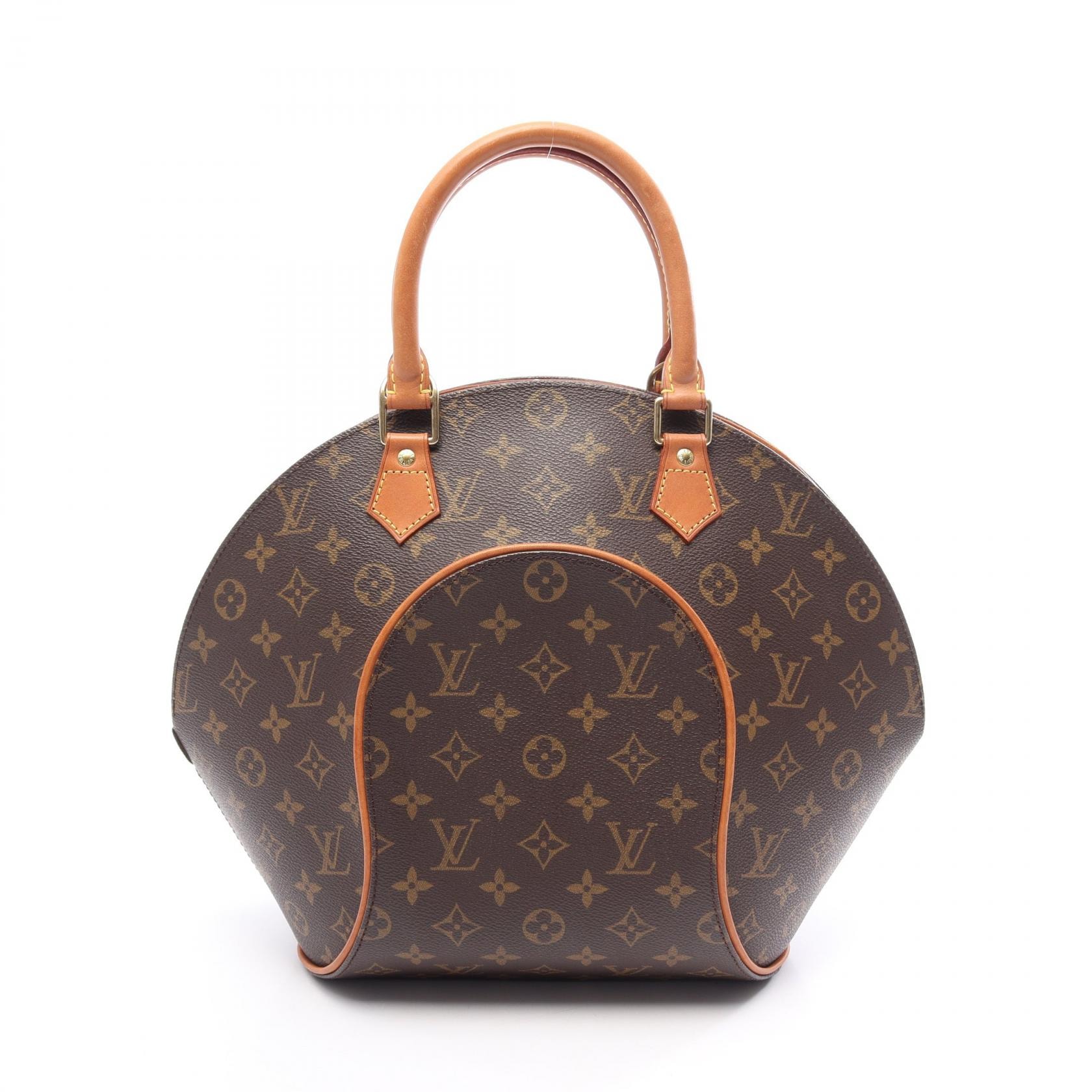 ルイ・ヴィトン LOUIS VUITTON エリプスMM モノグラム ハンドバッグ バッグ PVCコーティングキャンバス レザー レディース ブラウン系 M51126 【中古】
