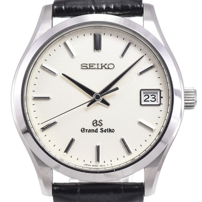 セイコー SEIKO 9F82-0A10 グランドセイコー デイト シルバー クォーツ メンズ 美品 腕時計 D#147275