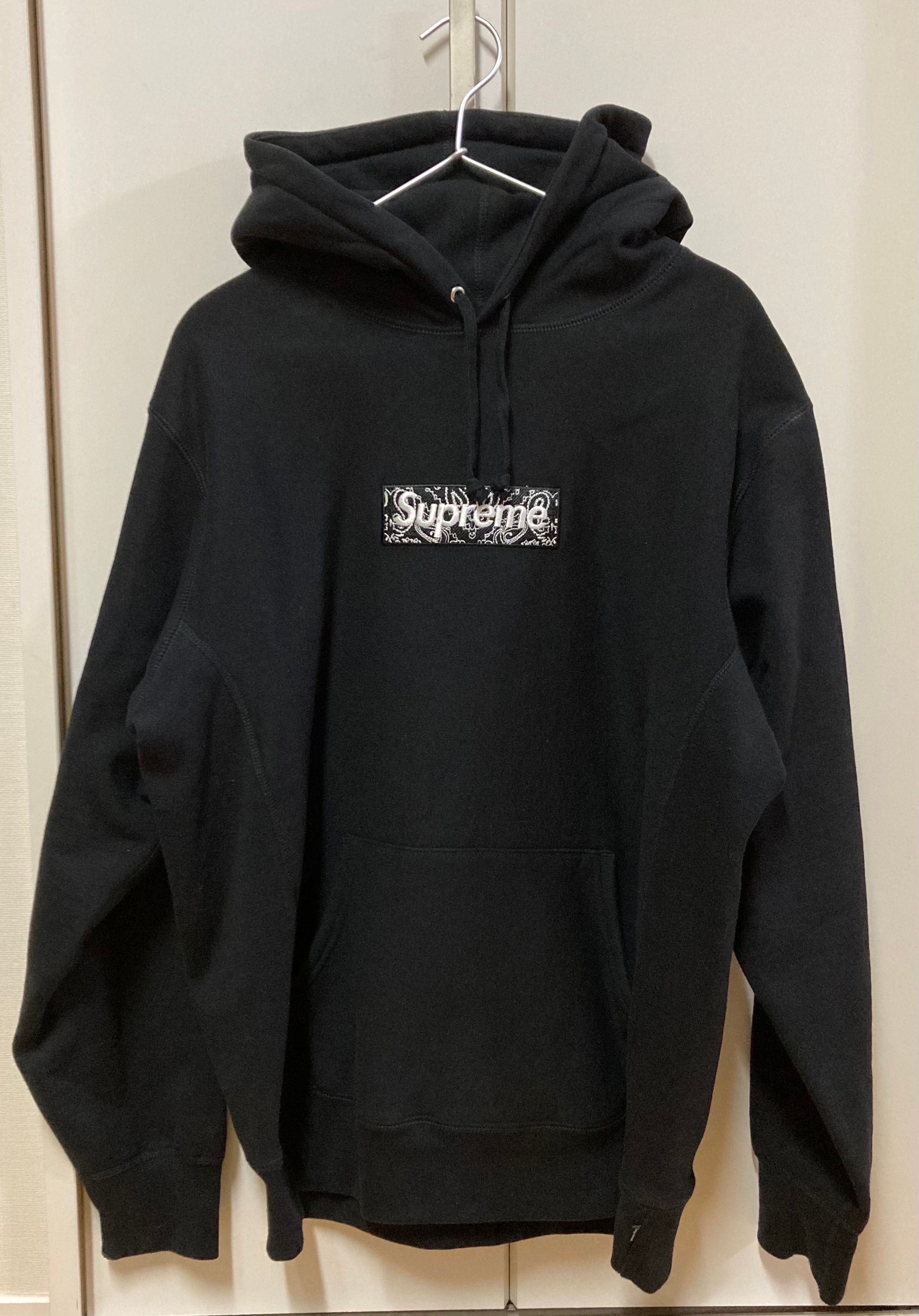 Supreme Bandana Box Logo Hooded Sweatshirt "Black"