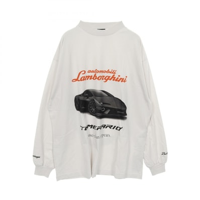 バレンシアガ BALENCIAGA BALENCIAGA × Automobili Lamborghini カットソー 衣料品 トップス コットン メンズ グレー系 / オレンジ系 / ブラック系 835839 【中古】