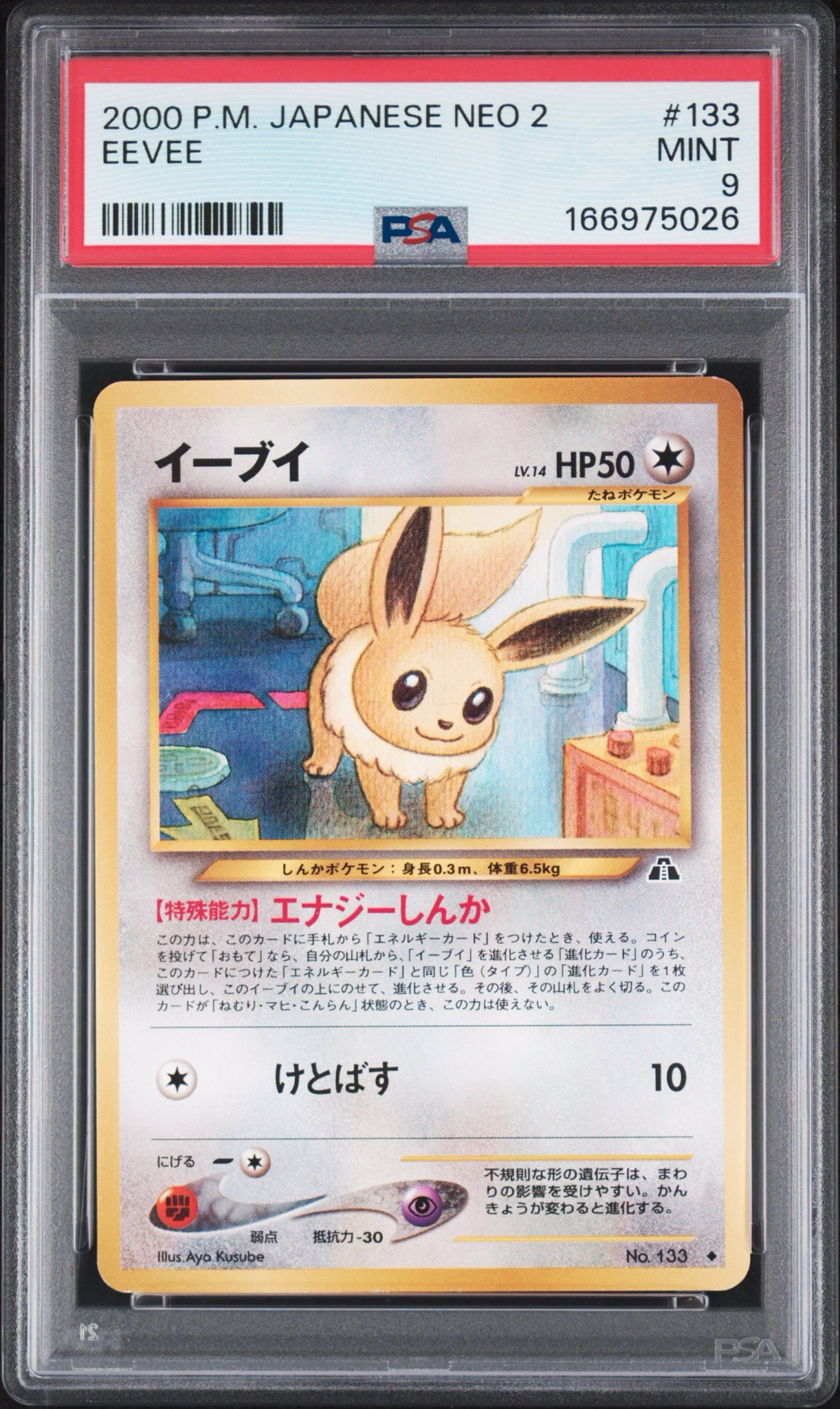イーブイ ◆ : 旧裏 [neo2 No.133](ポケモンカード★neo 拡張パック「遺跡をこえて...」)
