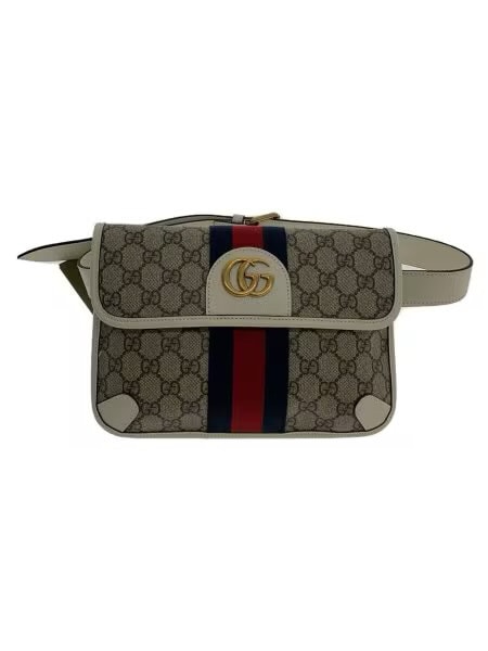 GUCCI Ophidia Belt Bag GG Supreme Canvas "Beige/Whiite"