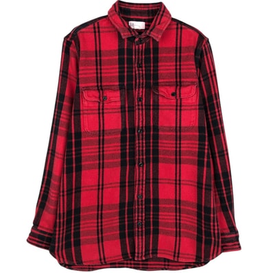 古着 ギャップ GAP STANDARD FIT 長袖 フランネルチェックシャツ メンズM相当/eaa477880