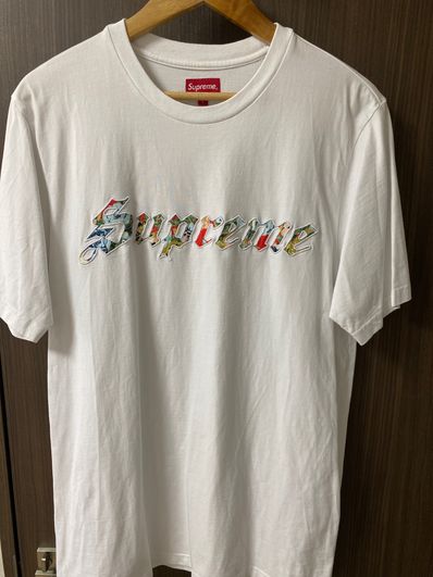 Supreme Floral Appliqué S/S Top "White"