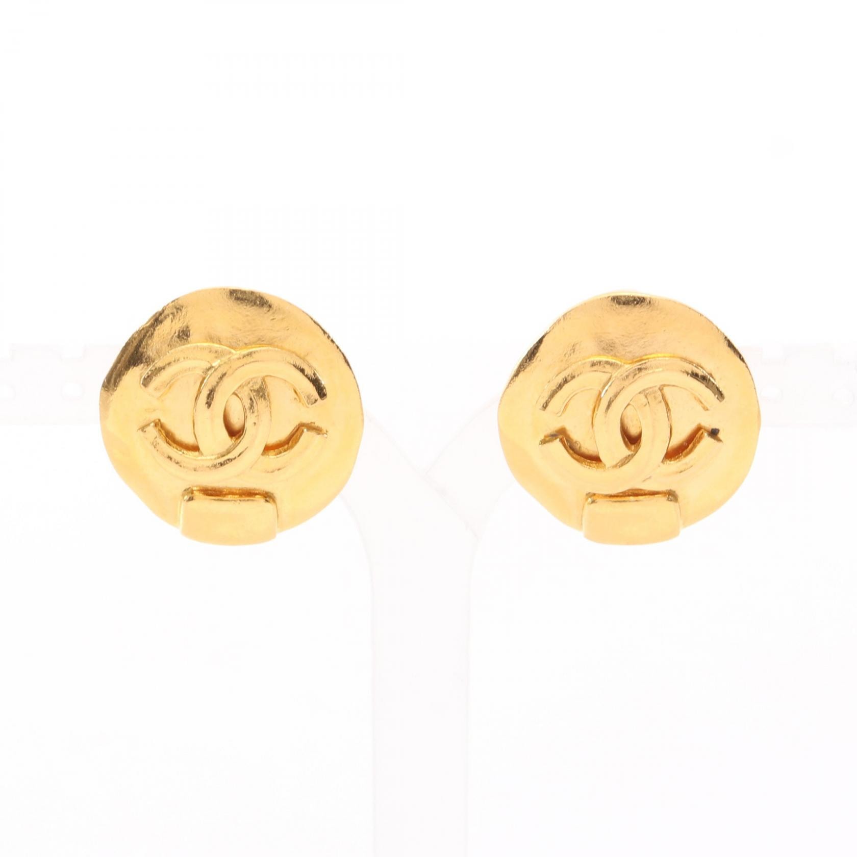 シャネル CHANEL ココマーク サークル イヤリング ジュエリー GP(ゴールドメッキ) レディース ゴールド系 【中古】