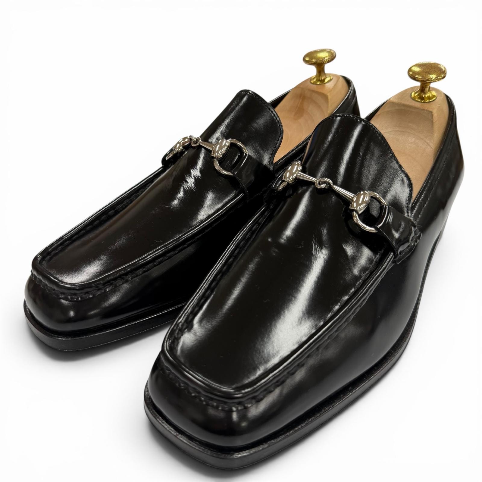 極美品 グッチ ローファー ブラック メンズ 41