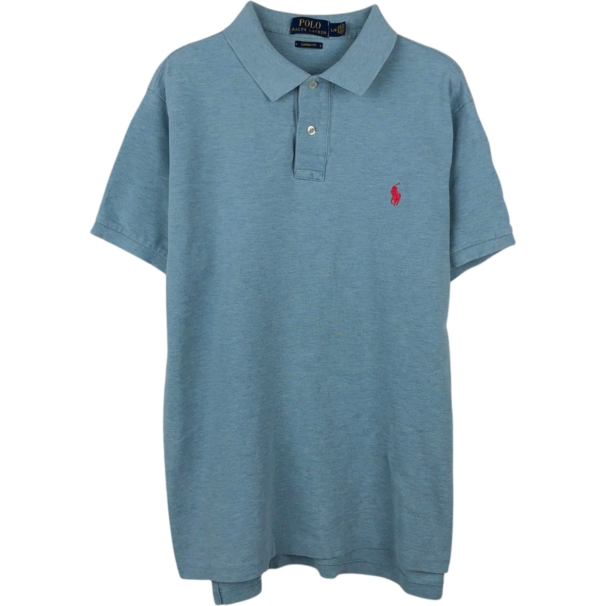 古着 ラルフローレン Ralph Lauren POLO RALPH LAUREN CUSTOM FIT 半袖 ポロシャツ メンズL相当/eaa657664