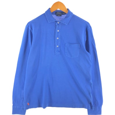 古着 ラルフローレン Ralph Lauren POLO RALPH LAUREN FETHERWEIGHT MESH 長袖 ポロシャツ メンズM相当/eaa525983